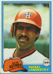 1981 Topps Baseball Cards      597     Rafael Landestoy